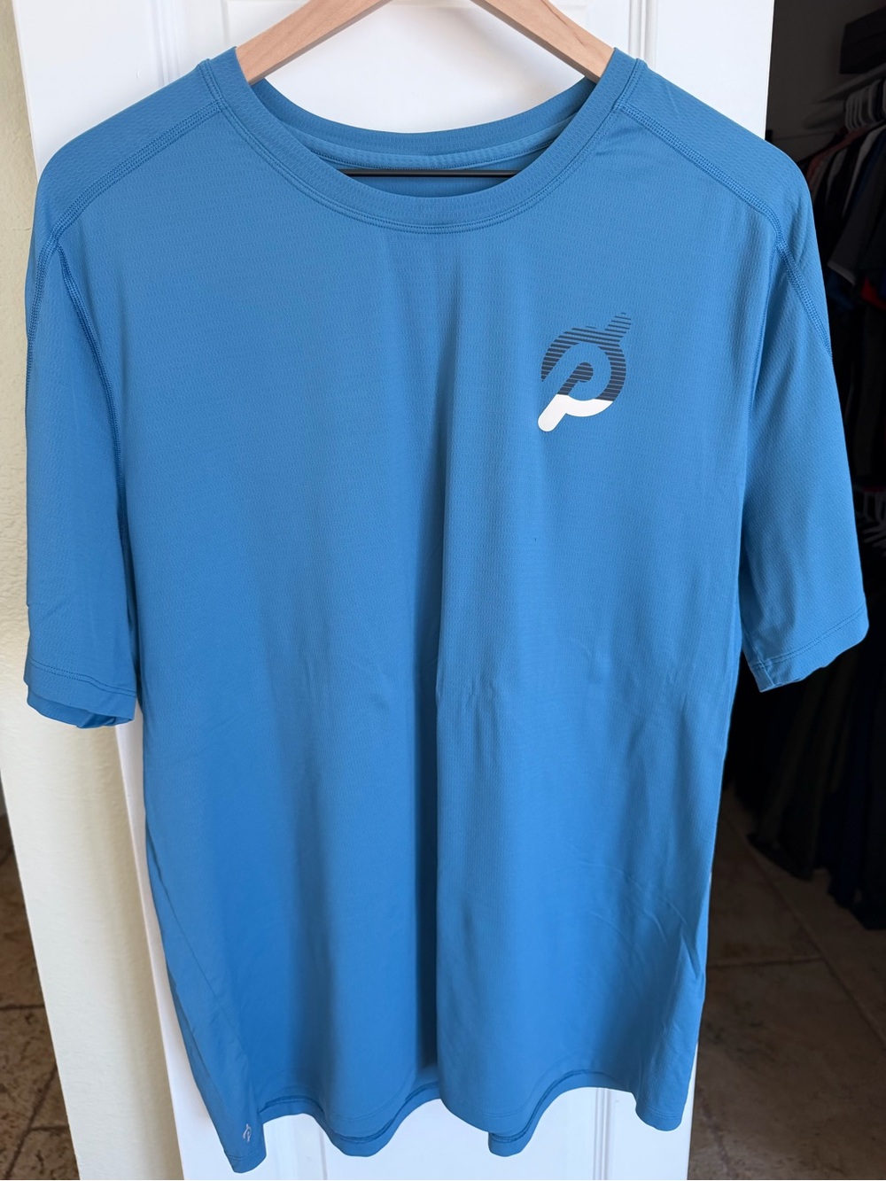 Peloton Men’s Blue Short-Sleeve Athletic Tee